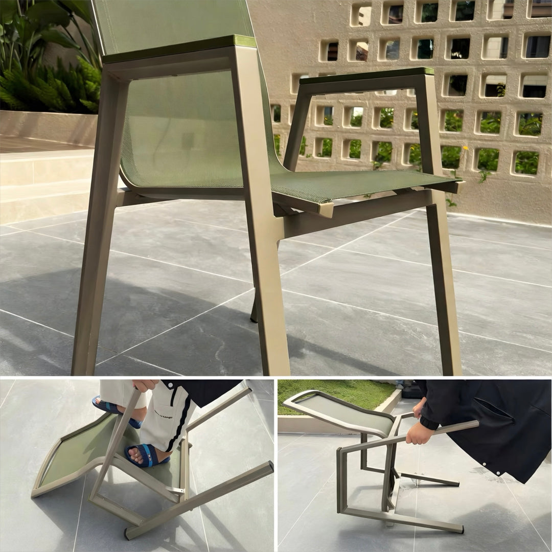ZELQAVIS Modern Outdoor Table and Chairs Set - Cassa Haus Singapore