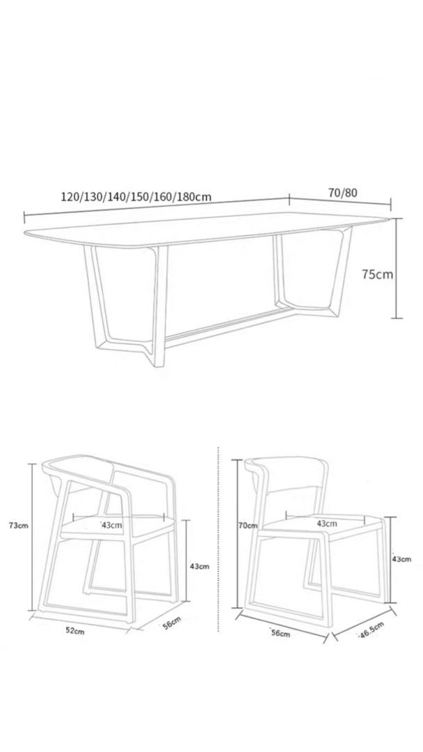 JONES Modern Sintered Stone Dining Table - Radical Homes Singapore