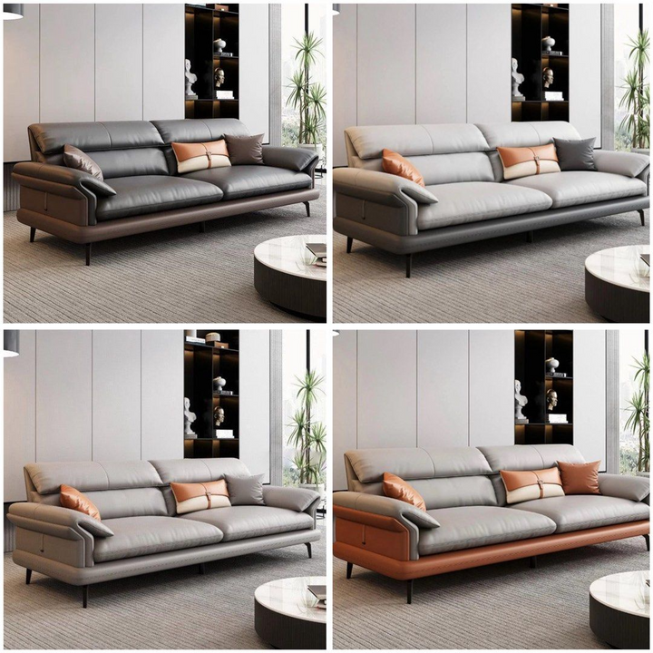 AFIONE Modern Genuine Leather Sofa - Radical Homes Singapore