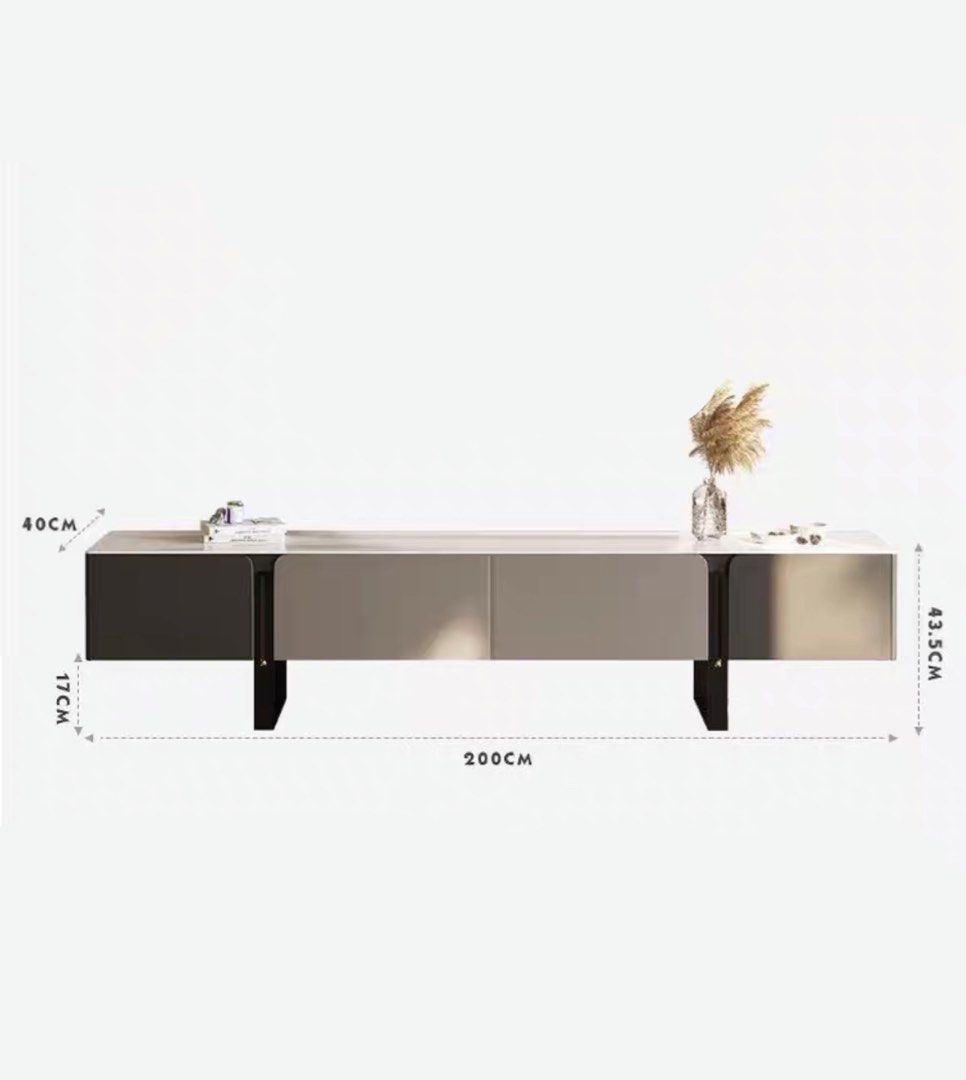 KALDA Modern TV Console & Coffee Table - Radical Homes Singapore