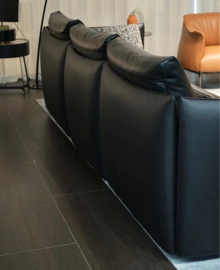 SHIZUNE Modern Genuine Leather Sofa - Radical Homes Singapore