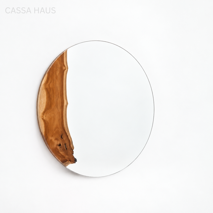 LIGO Modern Round Wall Mirror - Cassa Haus Singapor