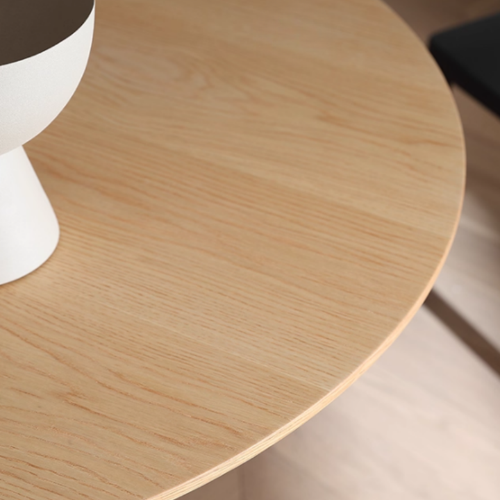 YISHE Solid Wood Round Dining Table - Radical Homes Singapore