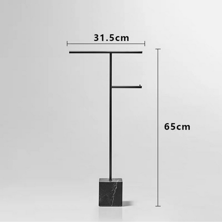 ISAQUEN Modern Marble Towel Rack - Radical Homes Singapore