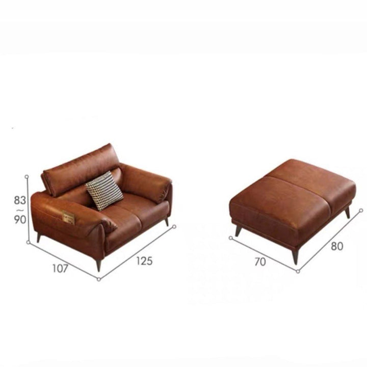KORDEL Modern Leather Sectional Sofa - Radical Homes Singapore