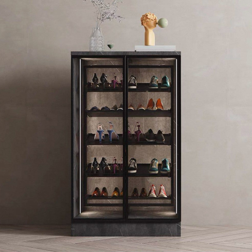 CAROUSEL Modern Rotatable Shelves Shoe Cabinet - Cassa Haus Singapore