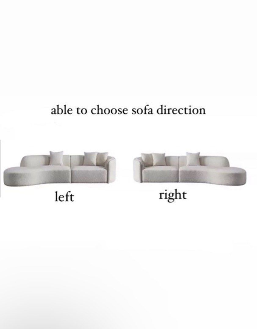 ELLE Boucle Sectional Sofa - Radical Homes Singapore
