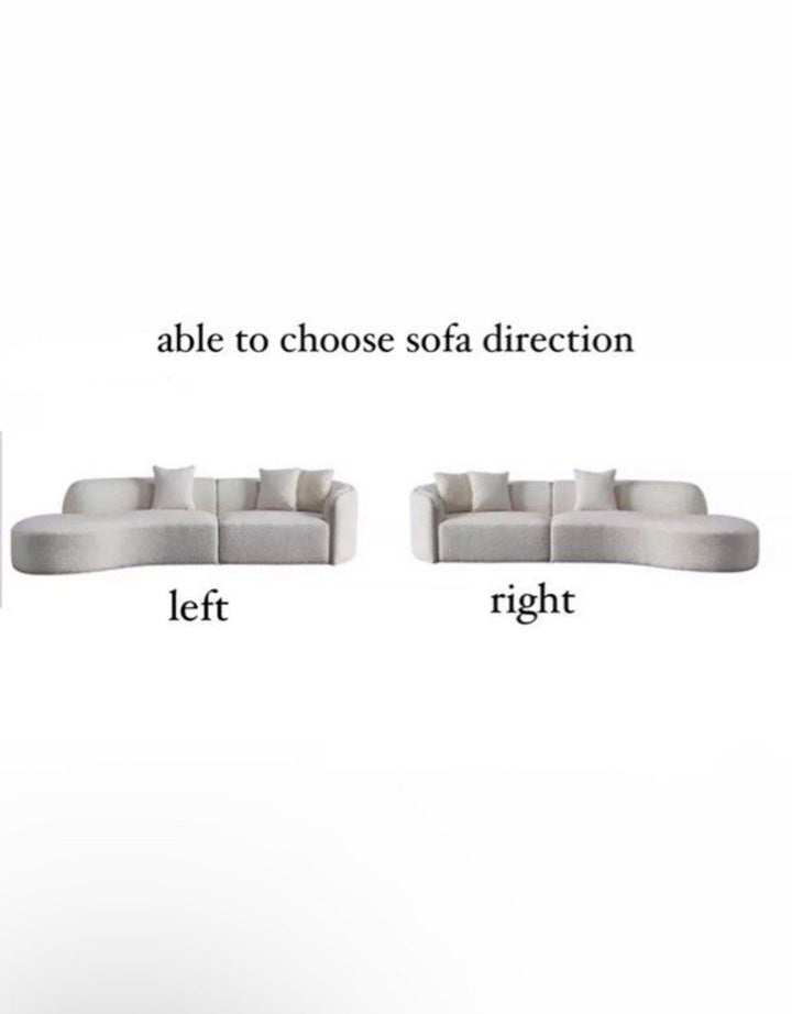 ELLE Boucle Sectional Sofa - Radical Homes Singapore
