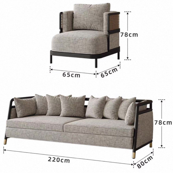 AFREL Modern Lounge Chair and Sofa Set - Radical Homes Singapore