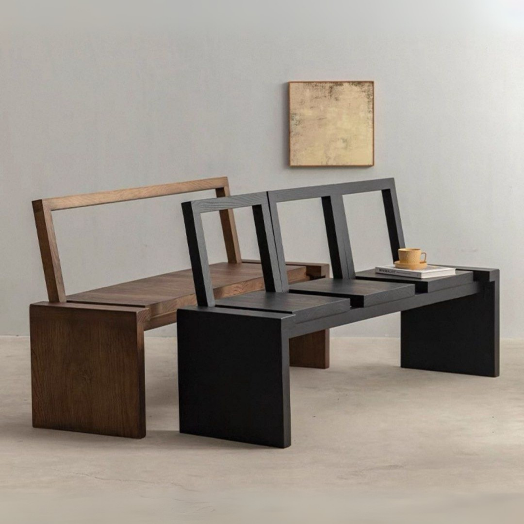 YELLI Modern Pine Wood Foldable Bench - Radical Homes Singapore