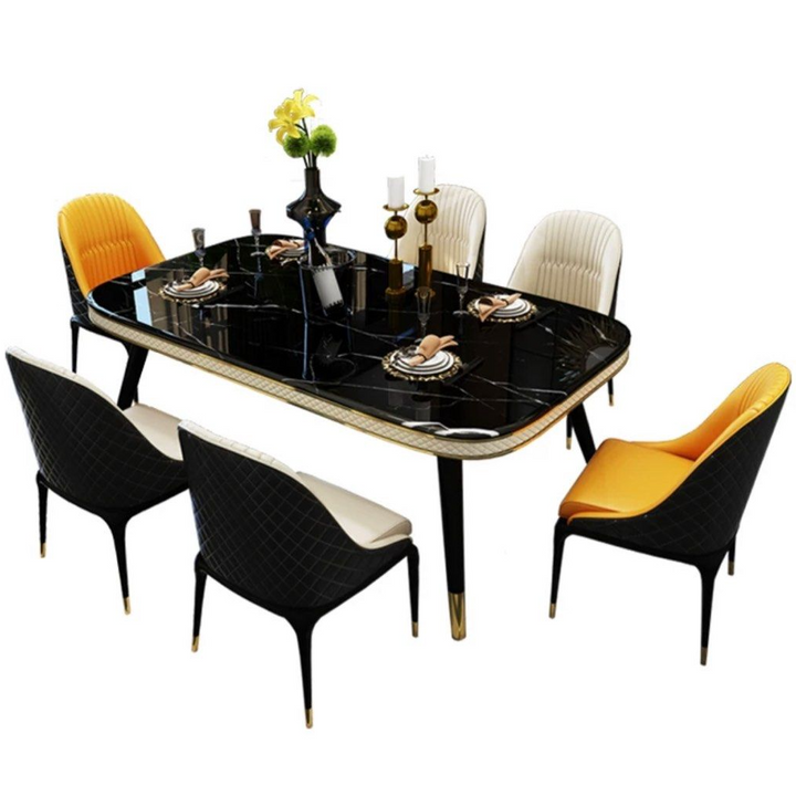 CORBETT Modern Marble Dining Table - Radical Homes Singapore