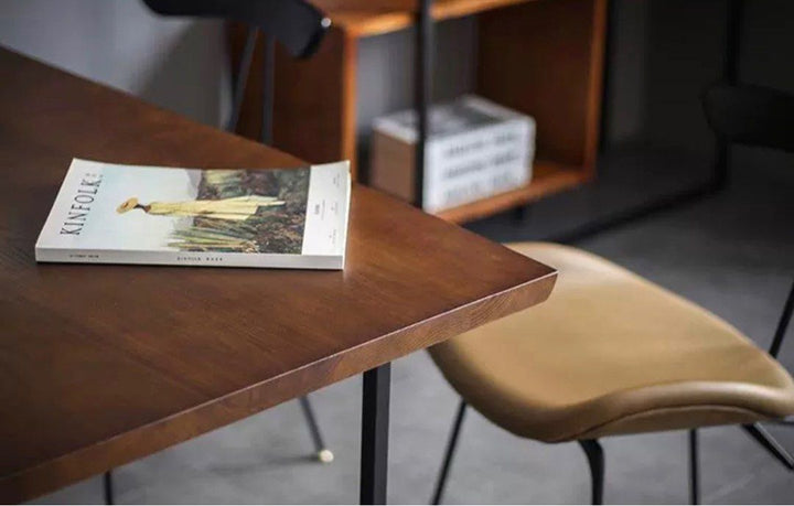HOLMES Industrial Solid Wood Dining Table - Radical Homes Singapore