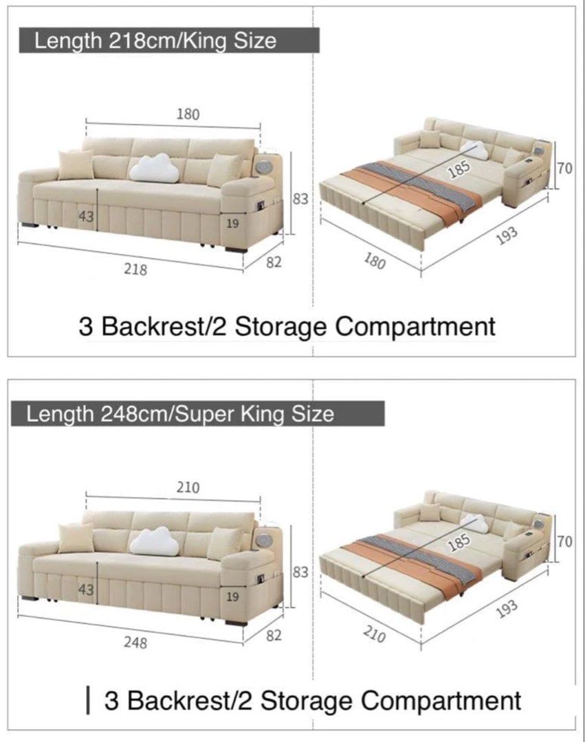 DAN Modern Velvet Storage Sofa Bed - Radical Homes Singapore