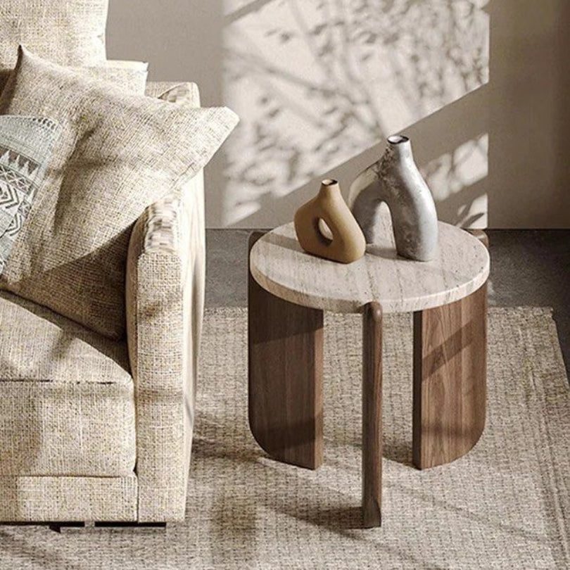 GUETTA Modern Travertine Coffee Table - Radical Homes Singapore