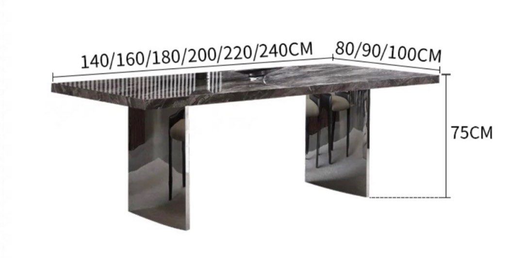 LEEDON Modern Marble Dining Table - Radical Homes Singapore