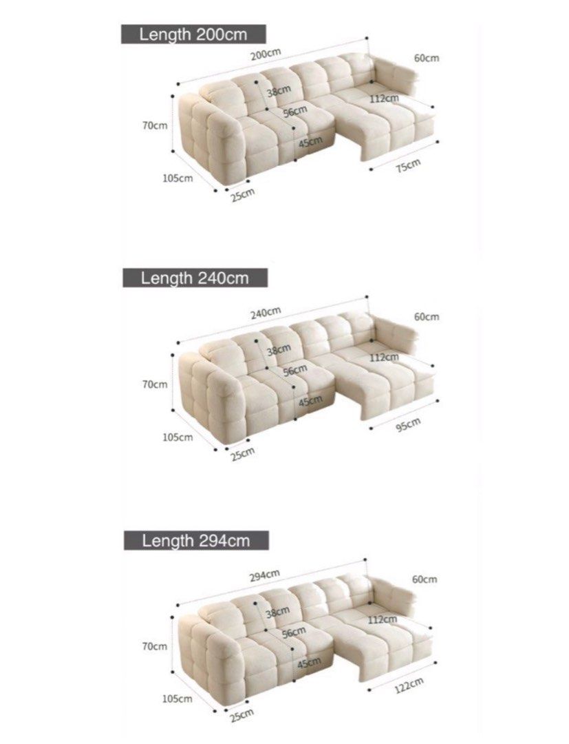 KELS Modern Electric Motorised Boucle Sofa - Radical Homes Singapore