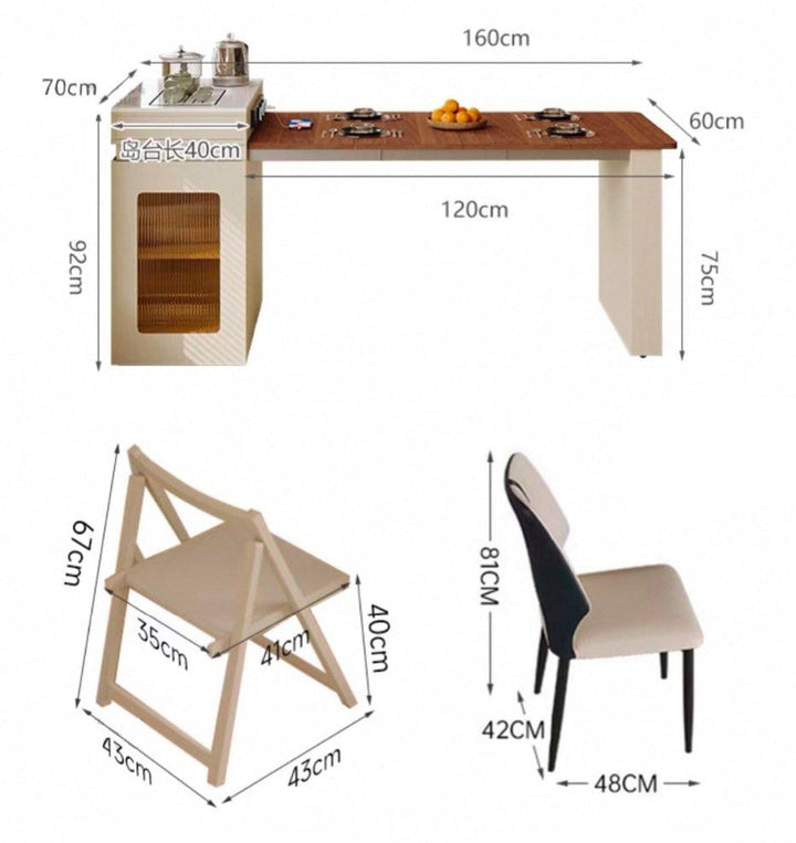 TROVER Modern Extendable Dining Table - Radical Homes Singapore