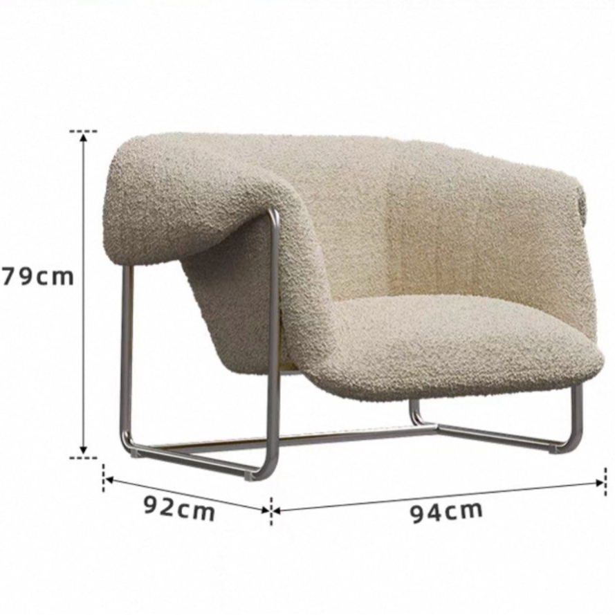 OLIN Modern Boucle Lounge Chair - Cassa Haus Singapore