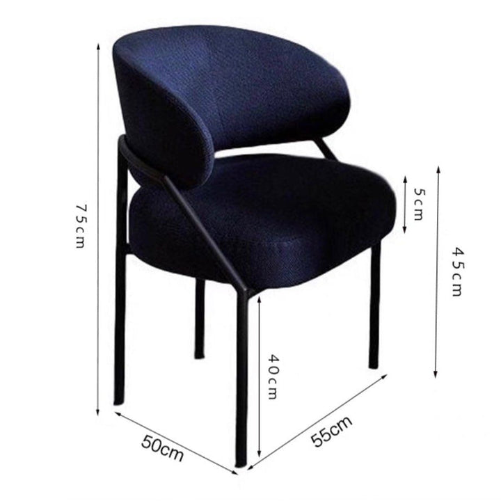 JUNG Modern Velvet Dining Chair - Radical Homes Singapore