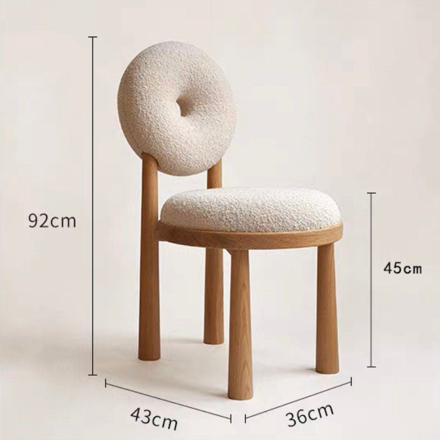 JULIEN Modern Boucle Dining Chair - Radical Homes Singapore