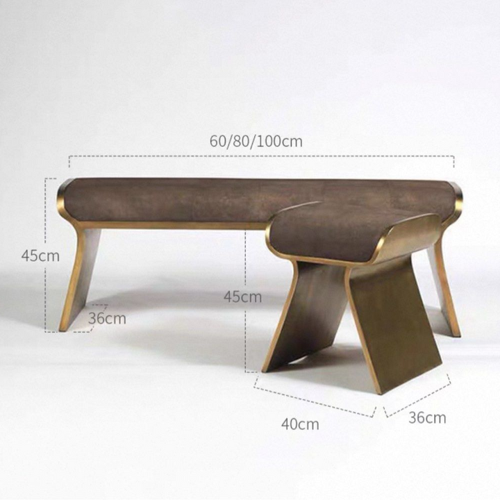 DREA Modern Fabric Bench - Radical Homes Singapore