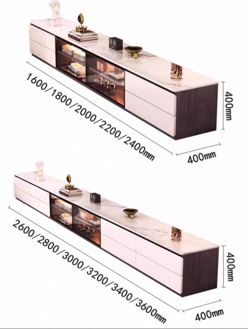 SOEL Modern Sintered Stone TV Console - Radical Homes Singapore