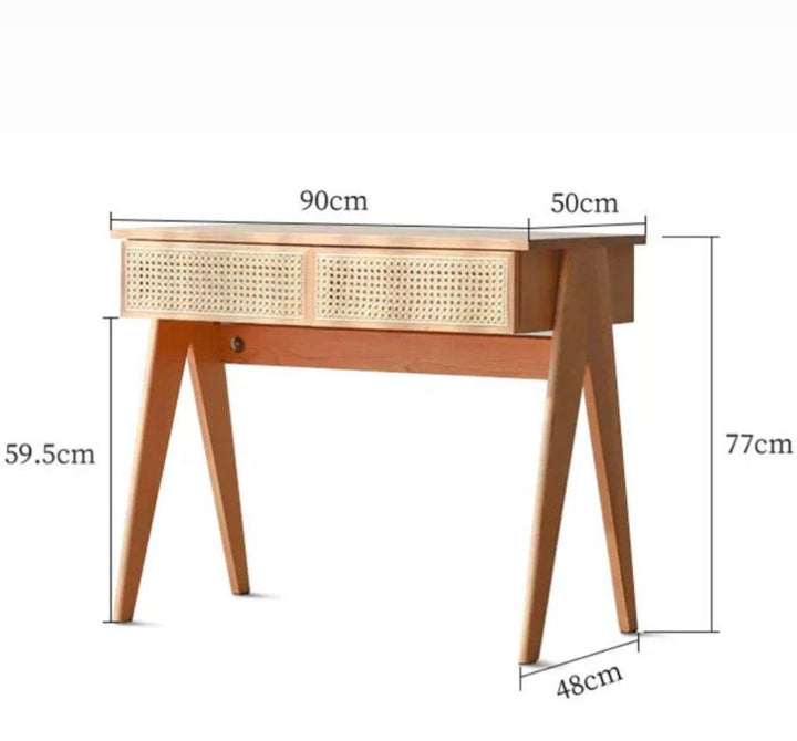 BASIL Solid Wood Desk - Radical Homes Singapore