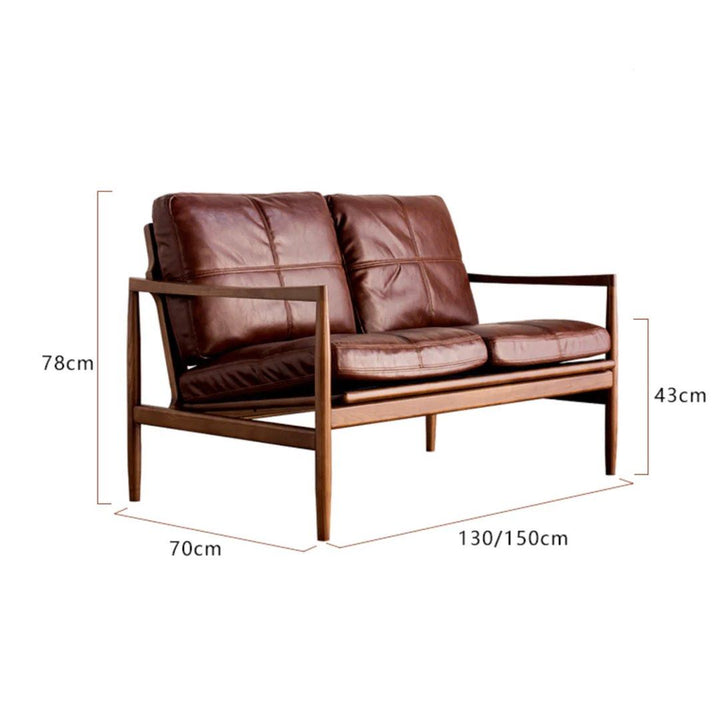 BRENOR Leather Sofa - Cassa Haus Singapore