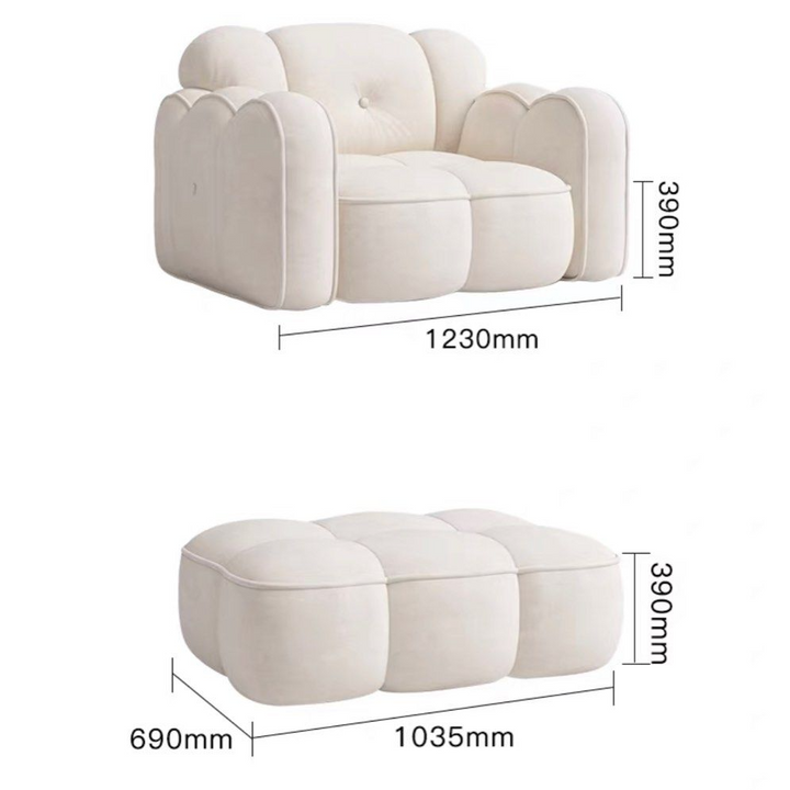 VIRELLA Modern Velvet Sofa - Radical Homes Singapore
