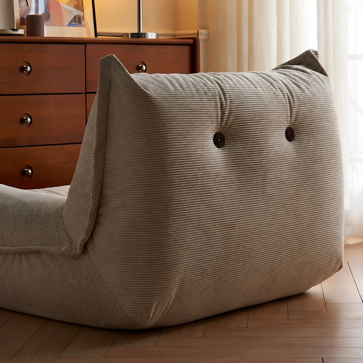 LUMO Modern Corduroy Fabric Lounge Chair