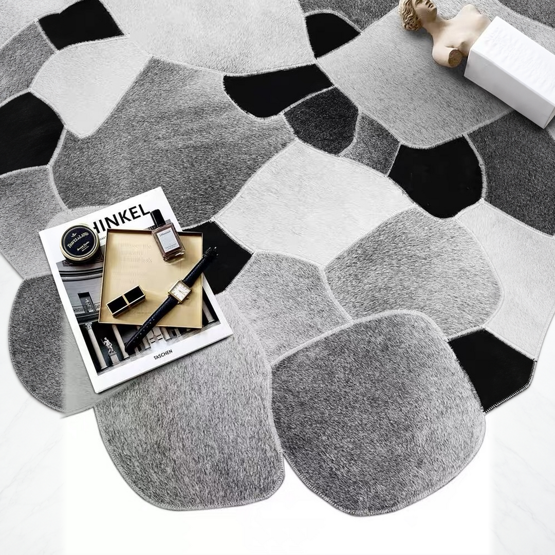 NYMERELLE Modern Cowhide Leather Rug - Cassa Haus Singapore