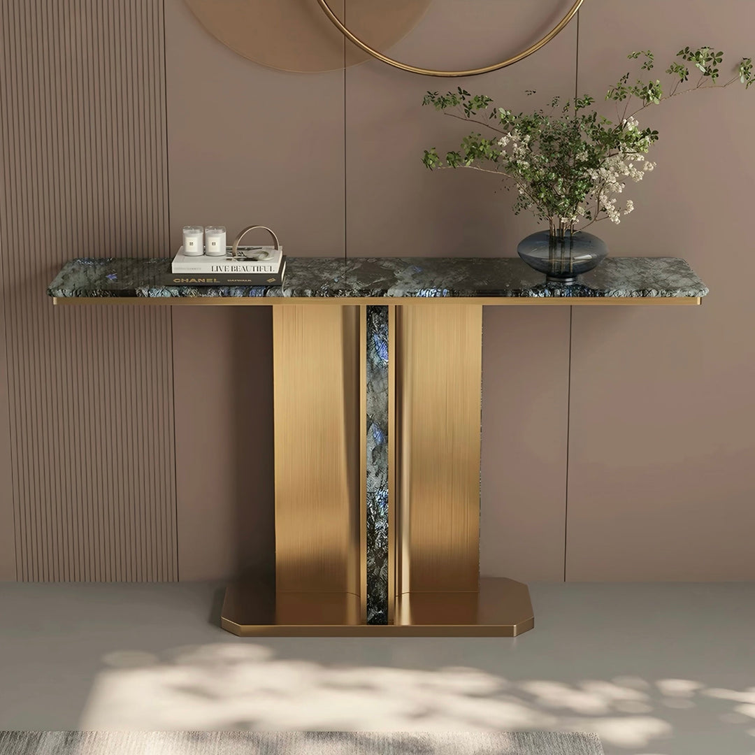 DORVANE Modern Natural Marble Console Table - Cassa Haus Singapore