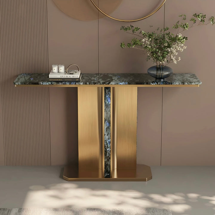 DORVANE Modern Natural Marble Console Table - Cassa Haus Singapore