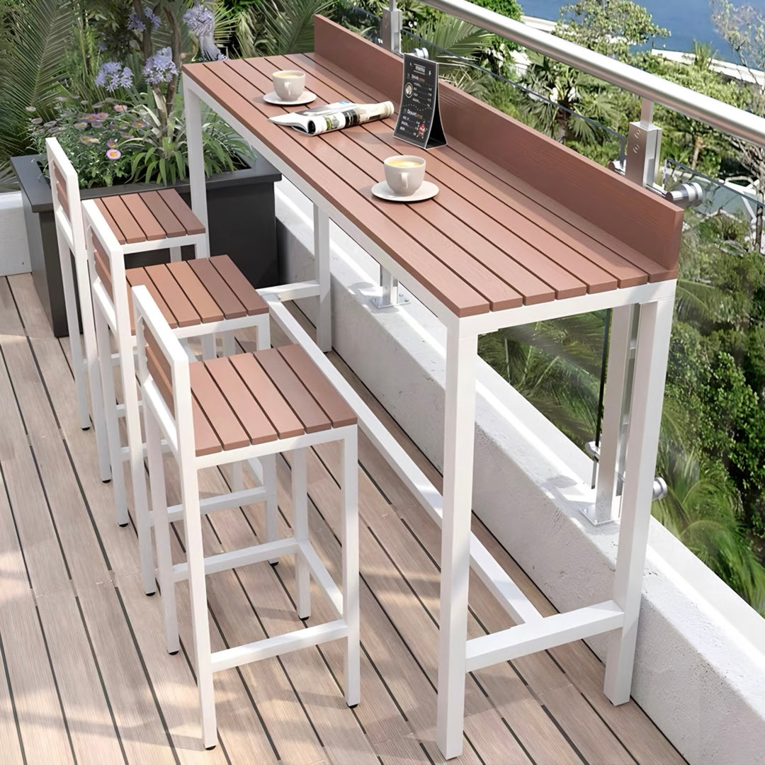 QORVENZA Modern Outdoor Bar Table and Chairs - Cassa Haus Singapore