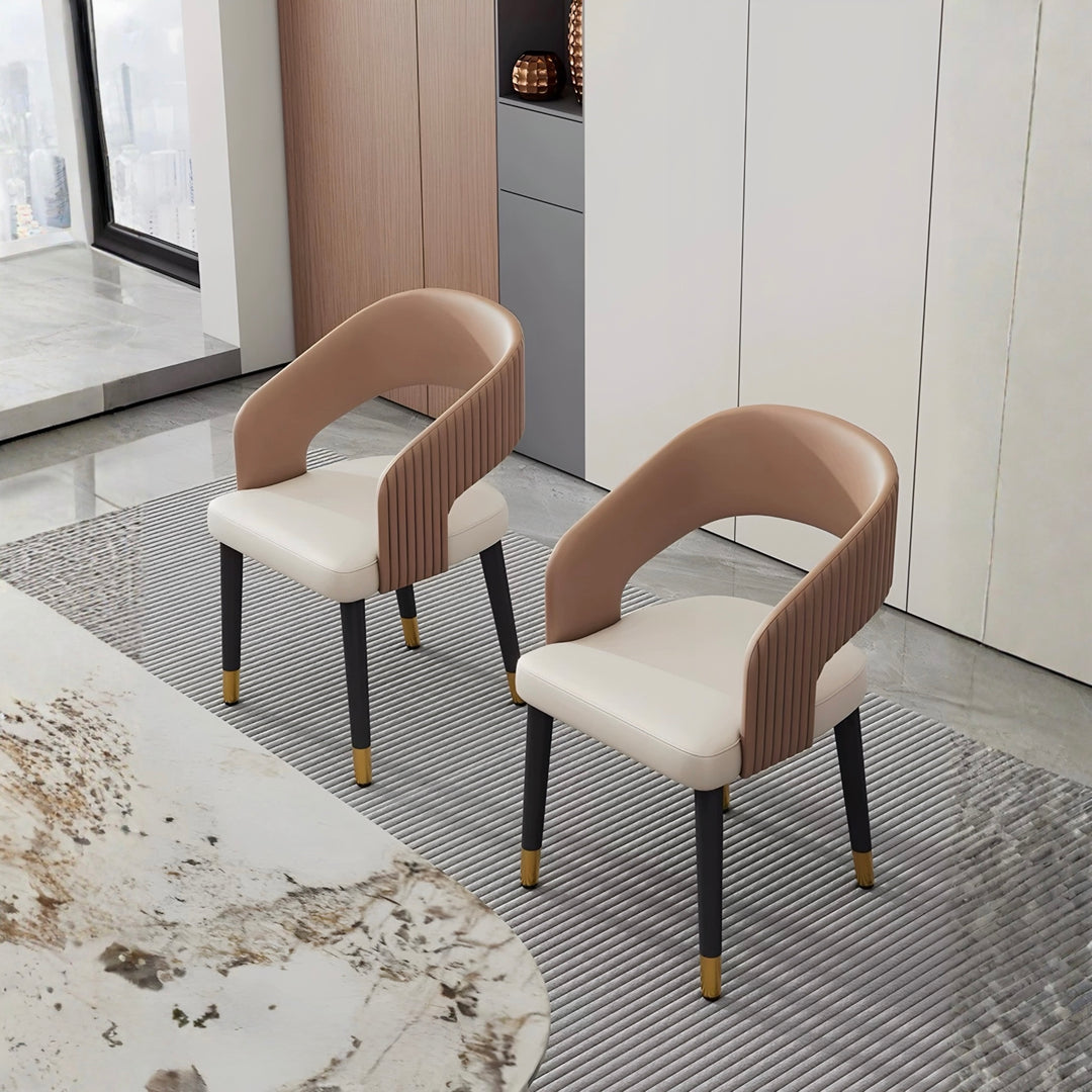 ADRIANA Modern Leather Dining Chair