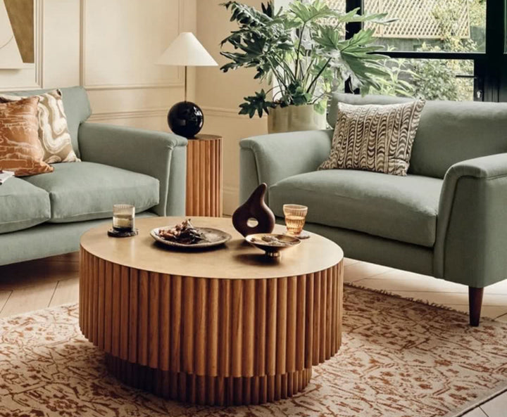 NOELLE Modern Fluted Coffee Table (Instock) - Radical Homes Singapore