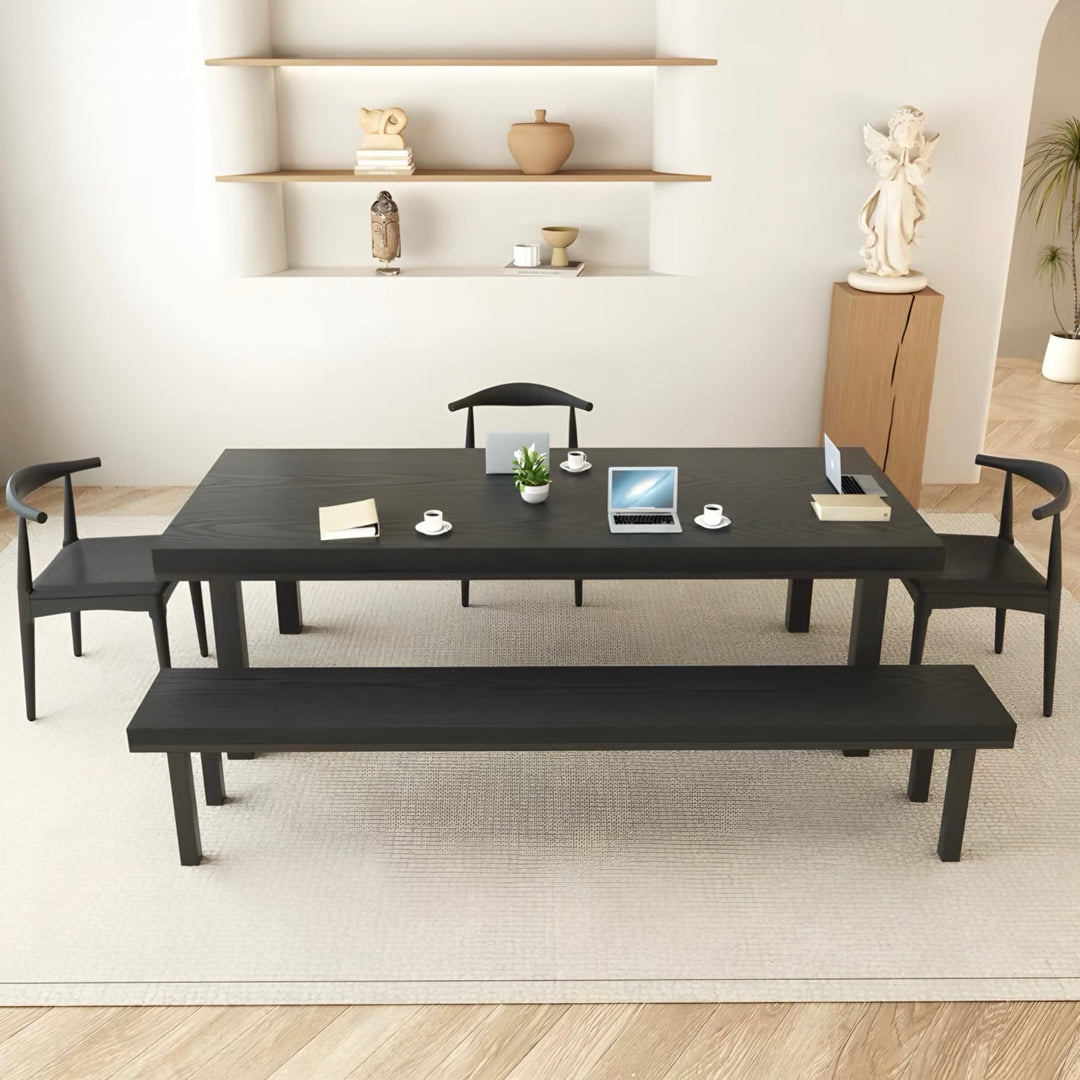 HARTWELL Modern Solid Wood Study Dining Table - Cassa Haus Singapore