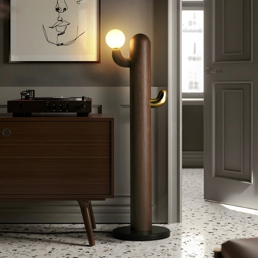 QUORUM Modern Solid Wood Floor Lamp - Cassa Haus Singapore