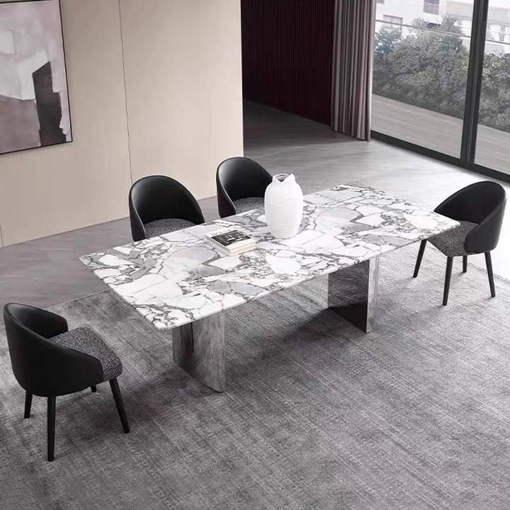 VEINSTONE Modern Marble Dining Table - Cassa Haus Singapore