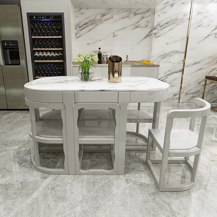 CONVENE Modern Compact Dining Table With Chairs