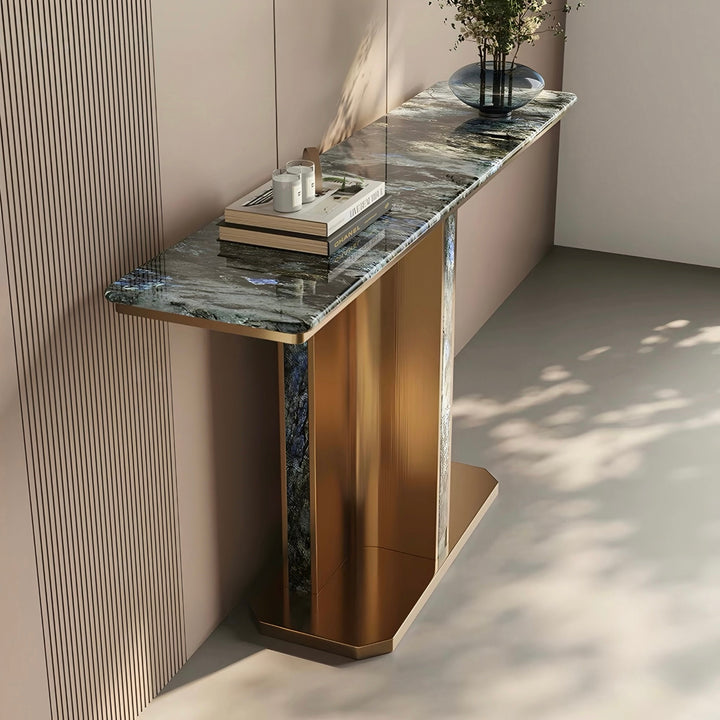 DORVANE Modern Natural Marble Console Table - Cassa Haus Singapore