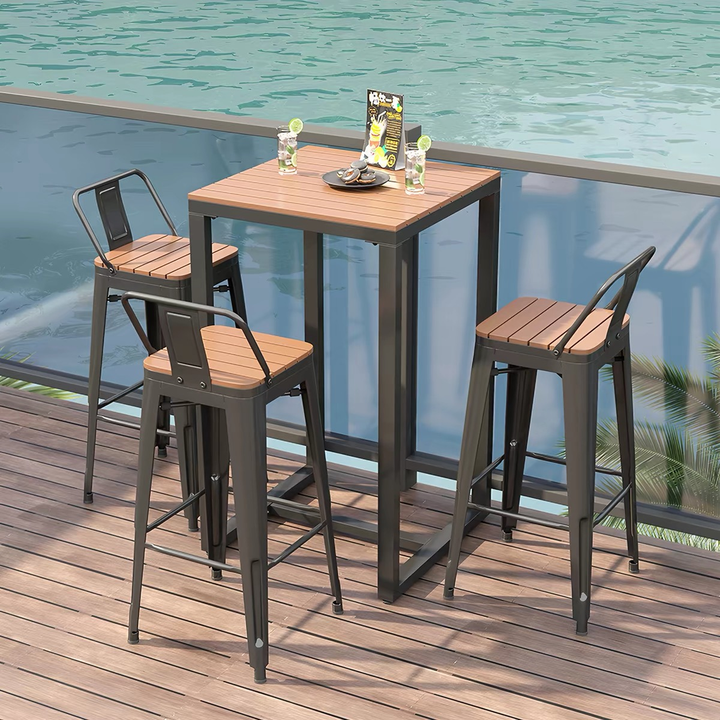VEXALUNE Modern Outdoor Bar Table and Chairs - Cassa Haus Singapore