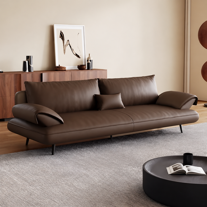 BASLO Modern Genuine Leather Sofa