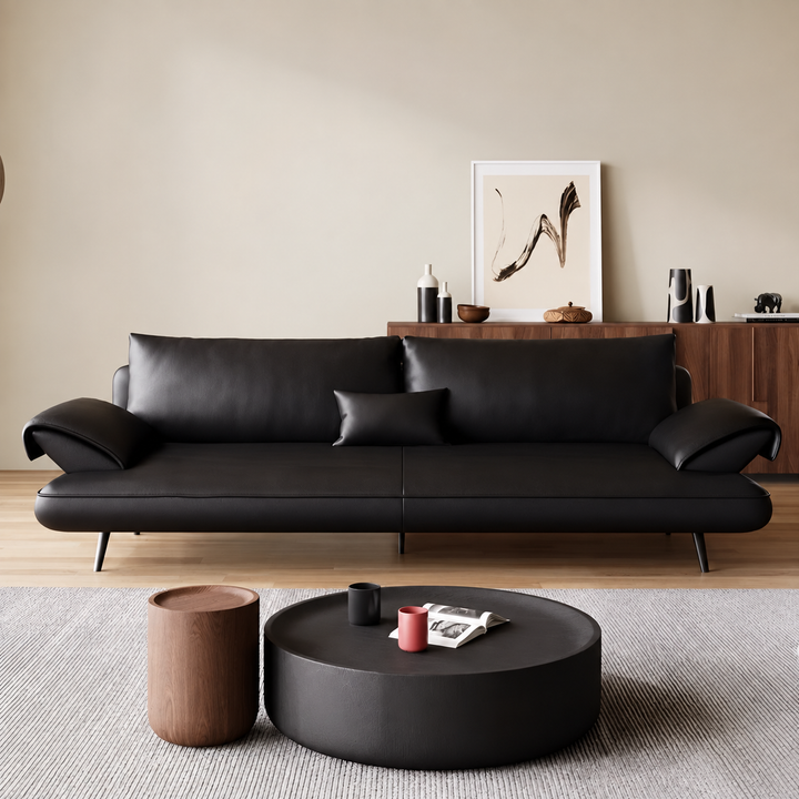 BASLO Modern Genuine Leather Sofa