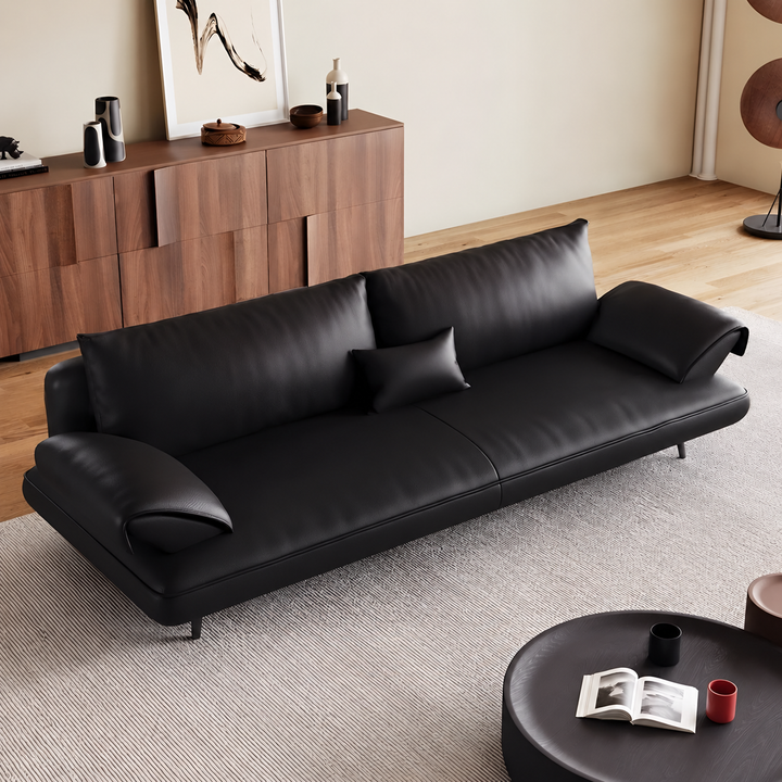 BASLO Modern Genuine Leather Sofa