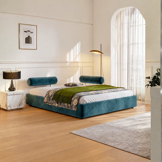 LOREN Modern Fabric Bedframe - Cassa Haus Singapore