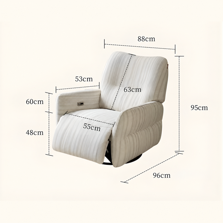 HOVEN Modern Electric Recliner Chair - Cassa Haus Singapore