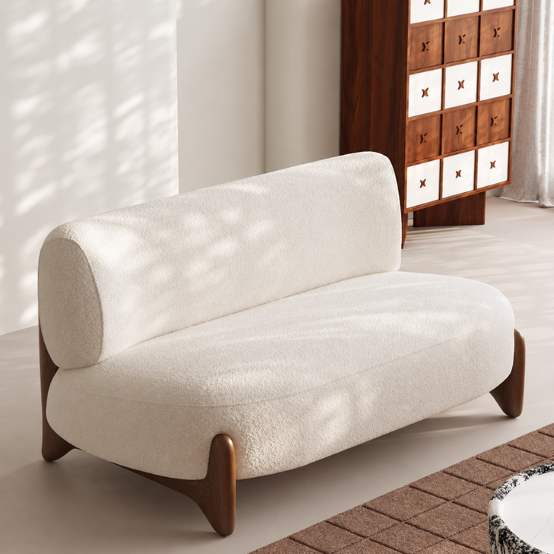 SOLBI Japandi Boucle Fabric Sofa - Cassa Haus Singapore