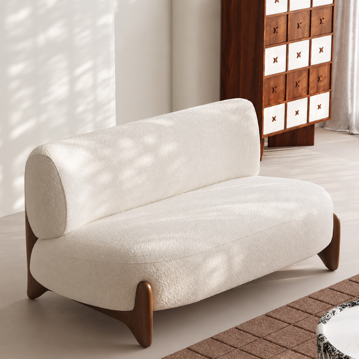 SOLBI Japandi Boucle Fabric Sofa - Cassa Haus Singapore