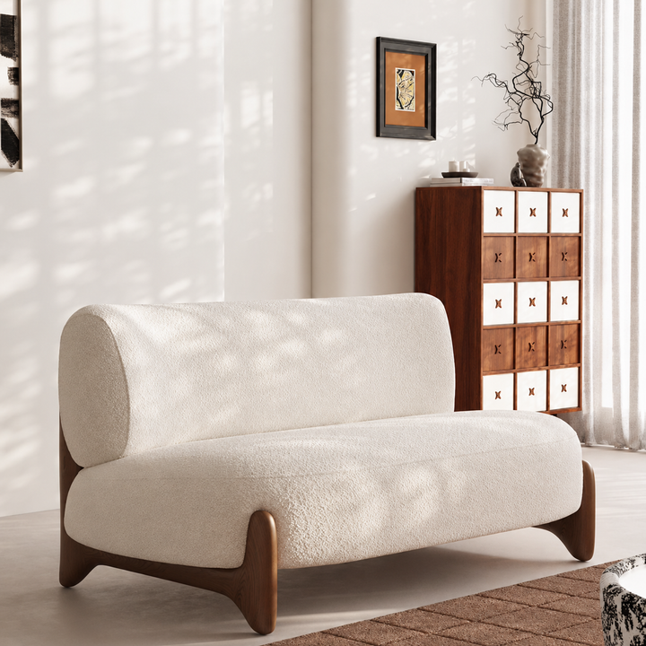 SOLBI Japandi Boucle Fabric Sofa - Cassa Haus Singapore